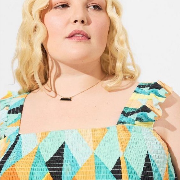 torrid Tops - Torrid NWT Peplum Geometric Women's Tank Top. Size Torrid 3